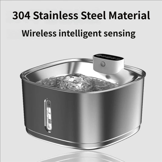 3.2L Stainless Steel Cordless Cat Fountain