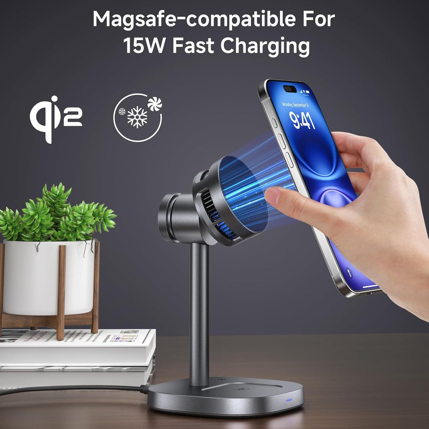3 - in - 1 Foldable Qi2 Wireless Charging Stand - EGBull