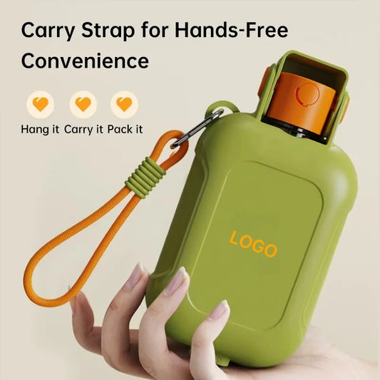 2-in-1 Portable Dog Water Bottle & Food Feeder