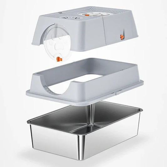 Premium Stainless Steel Litter Box