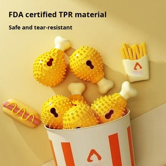 Eco-Friendly Rubber Dog Treat Ball