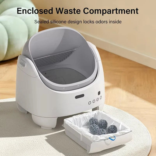 Open - Top Automatic Self - Cleaning Cat Litter Box - EGBull