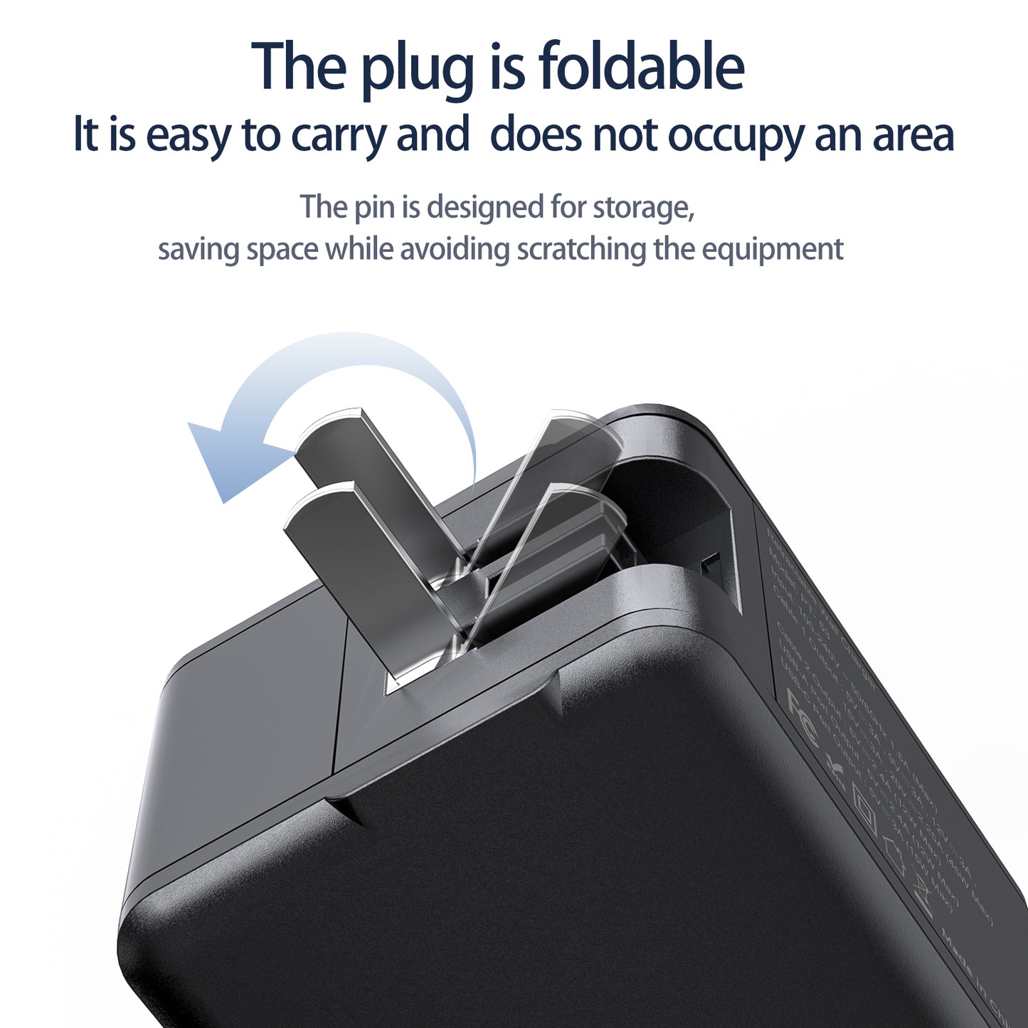 4 in 1 Retractable Wall Charger Fast Charging Foldable Block - EGBull
