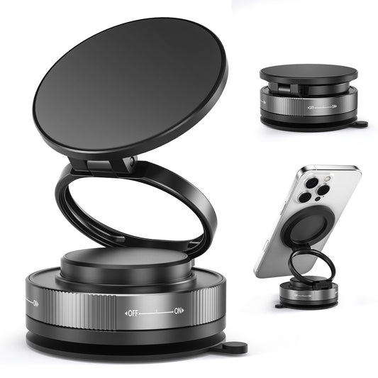 Magnetic Multi - angle Rotating Wall Vacuum Adsorption Suction Phone Holder - EGBull
