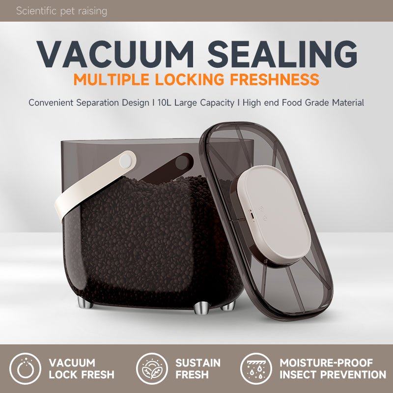 Smart Vacuum Pet Food Storage Container 10L - EGBull