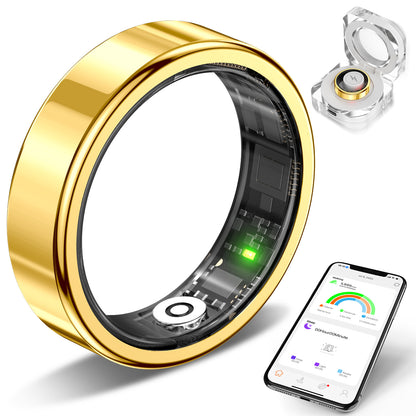Fashion smart health sports ring stainless steel 5Atm waterproof SR09 - EGBull