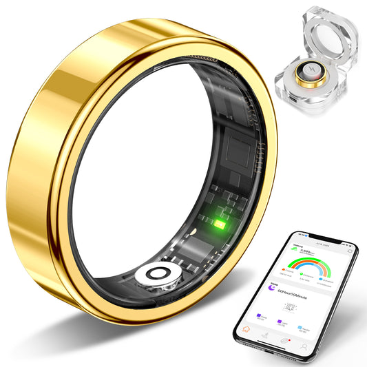 Fashion smart health sports ring stainless steel 5Atm waterproof SR09 - EGBull
