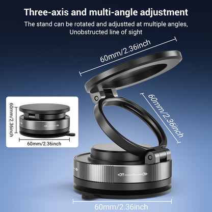 Magnetic Multi - angle Rotating Wall Vacuum Adsorption Suction Phone Holder - EGBull