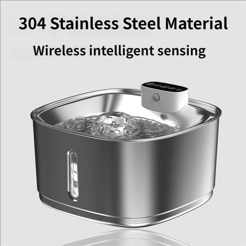 3.2L Stainless Steel Cordless Cat Fountain