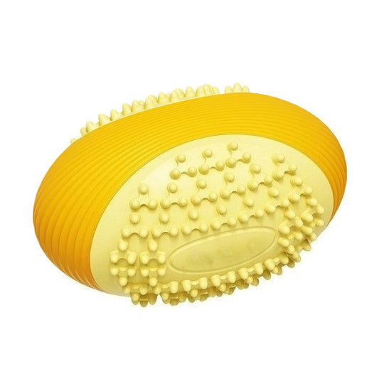 Durable Rubber Rugby Ball Dog Toy