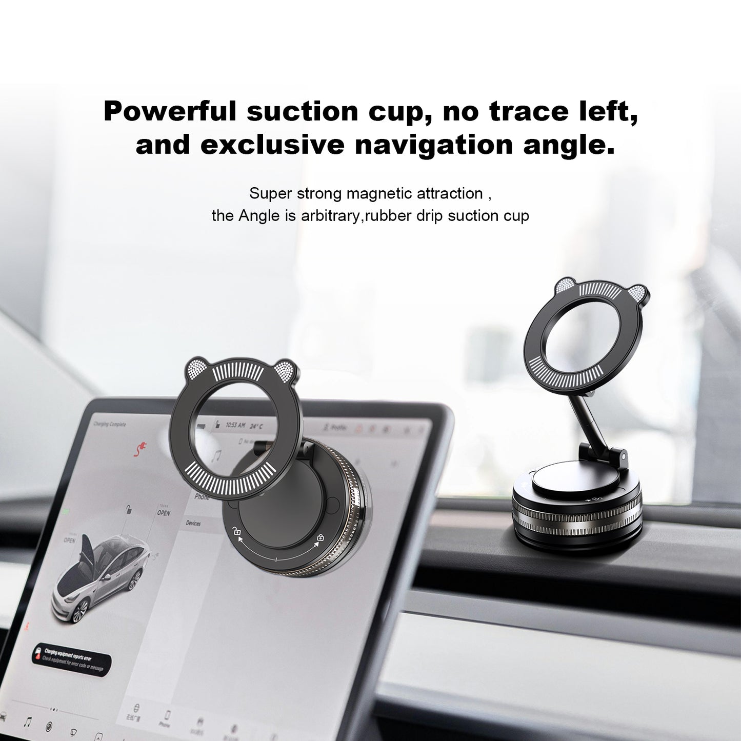 Car Magnetic Mobile Phone Holder Strong Suction Vacuum Adsorption Holder - EGBull