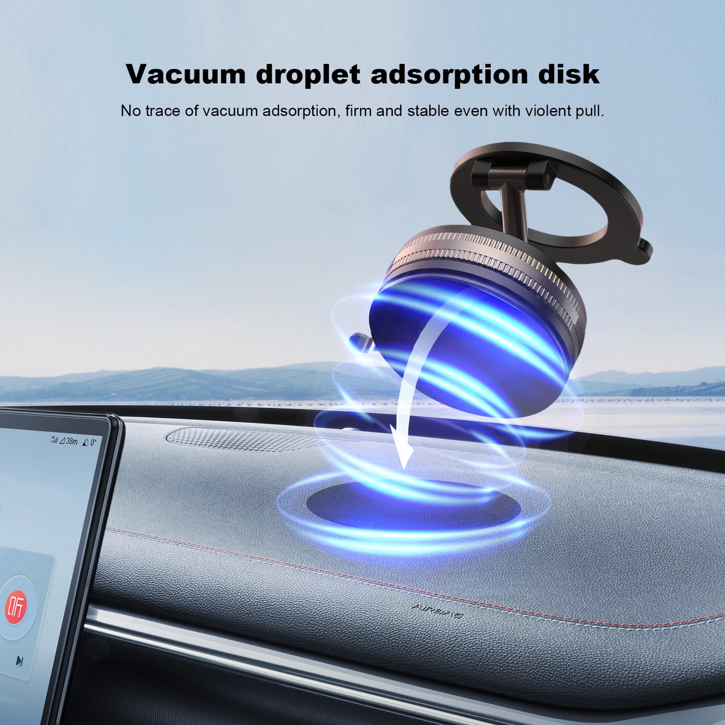Car Magnetic Mobile Phone Holder Strong Suction Vacuum Adsorption Holder - EGBull
