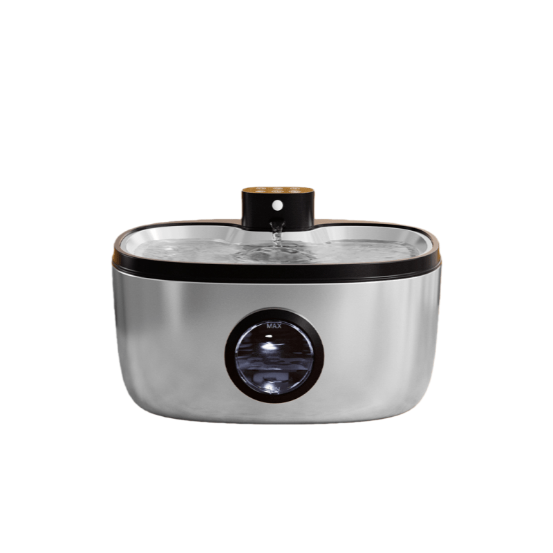 5L Stainless Steel Smart Pet Fountain with UVC Sterilization - EGBull