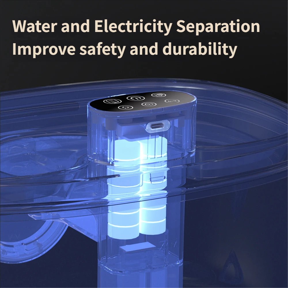 5L Stainless Steel Smart Pet Fountain with UVC Sterilization - EGBull