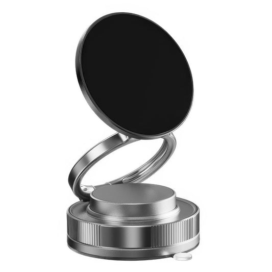 Vacuum Magnetic Phone Stand Compatible, 360° Foldable Multi - Angle Adjustable Mount for Car, Bathroom, and All Smartphones - EG Bull