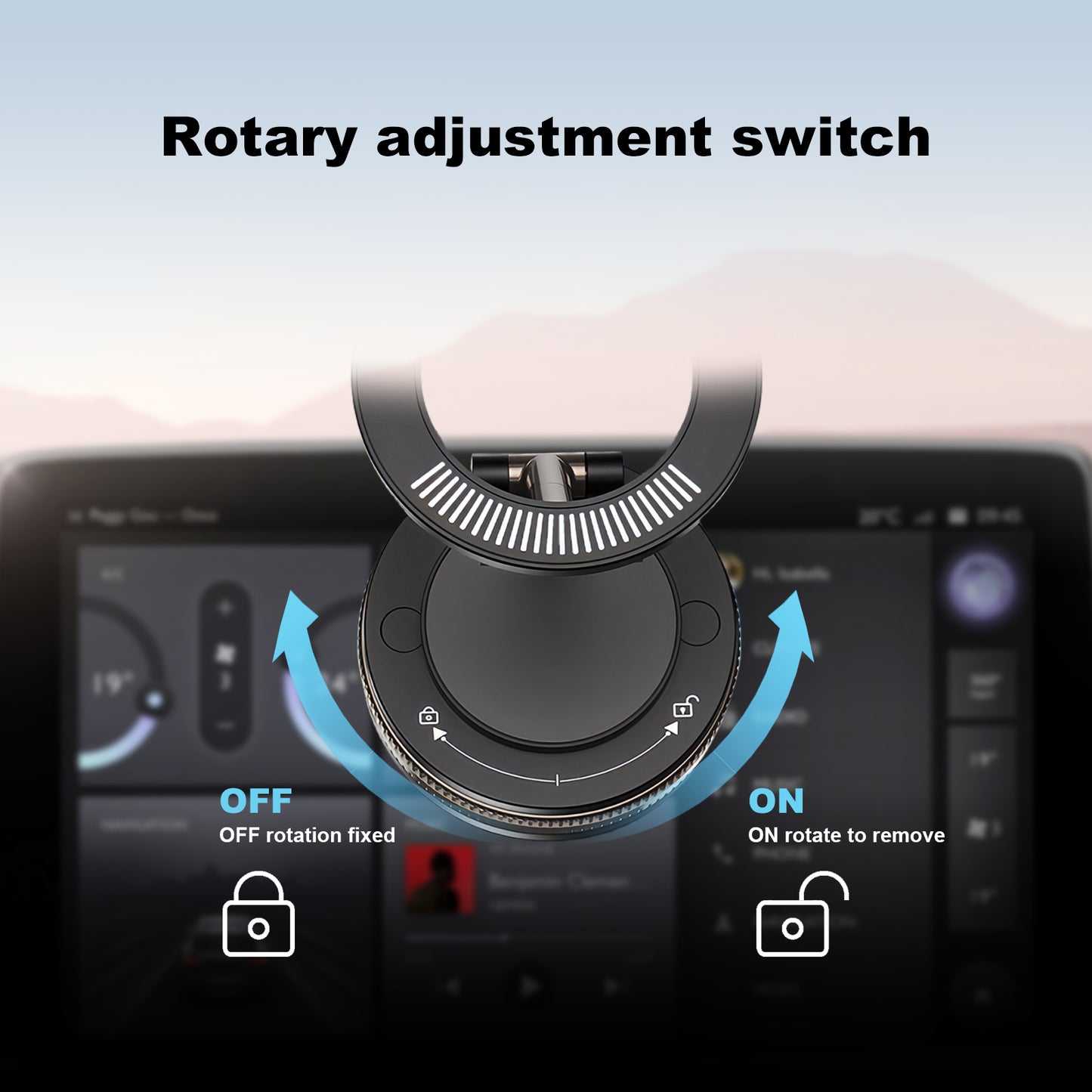 Car Magnetic Mobile Phone Holder Strong Suction Vacuum Adsorption Holder - EGBull
