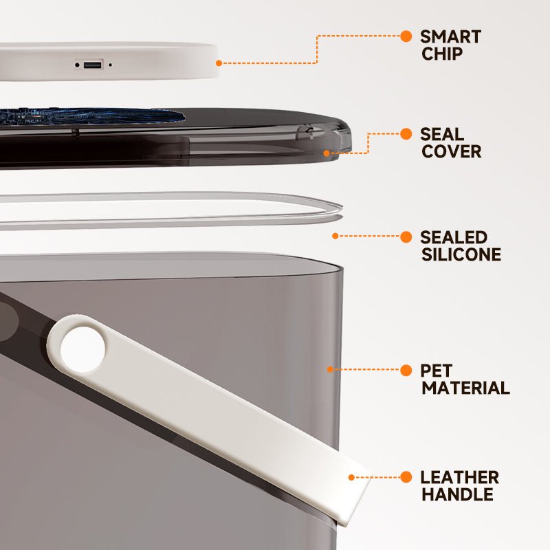 Smart Vacuum Pet Food Storage Container 10L - EGBull