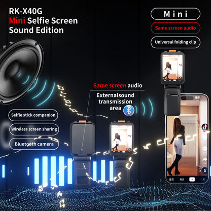 Vlog Screen Mini Monitor Wired for iPhone Rear Camera | Mobile Phone Filming Accessory - EGBull