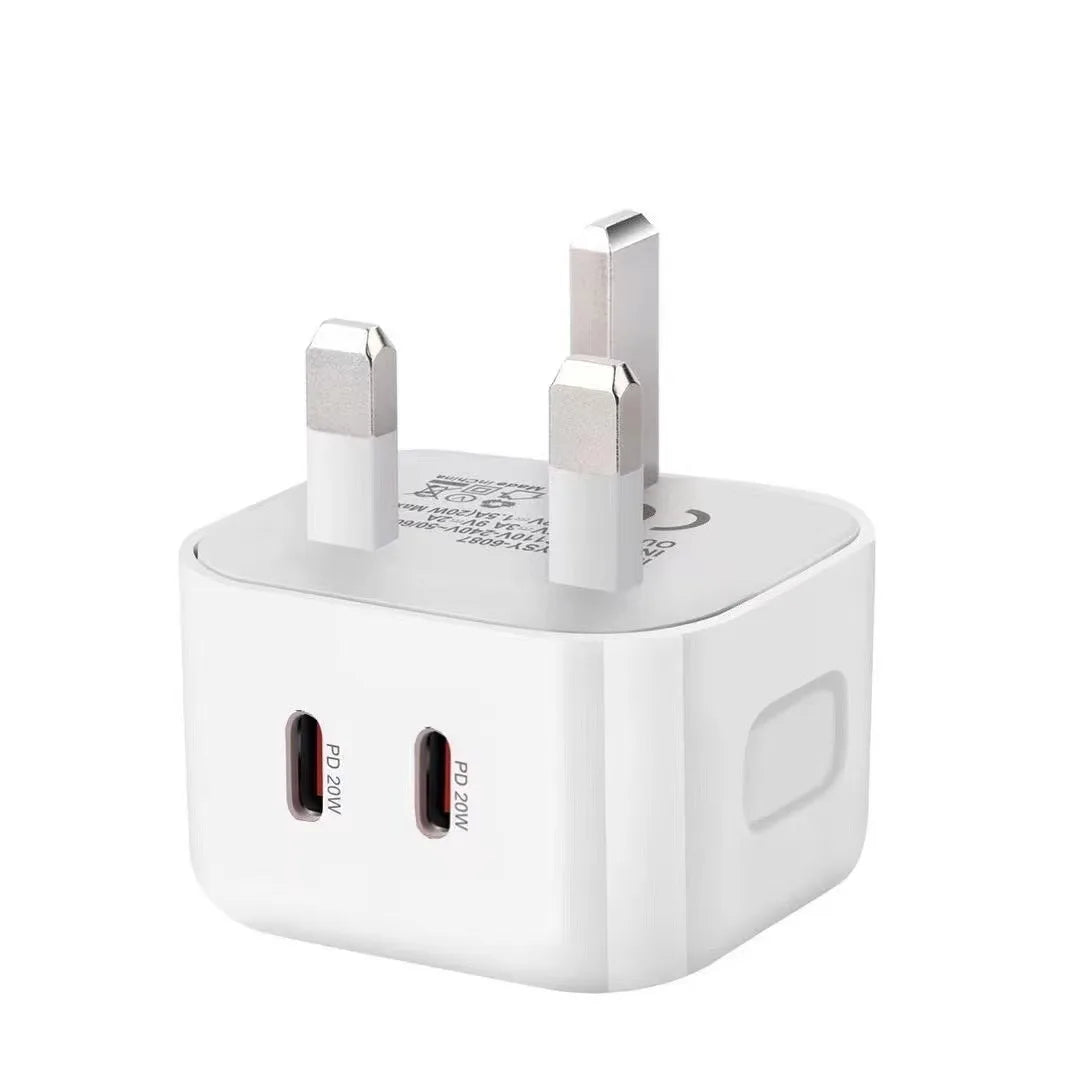 Dual - Port 40W USB - C PD Fast Charger – 20W + 20W Output - EGBull