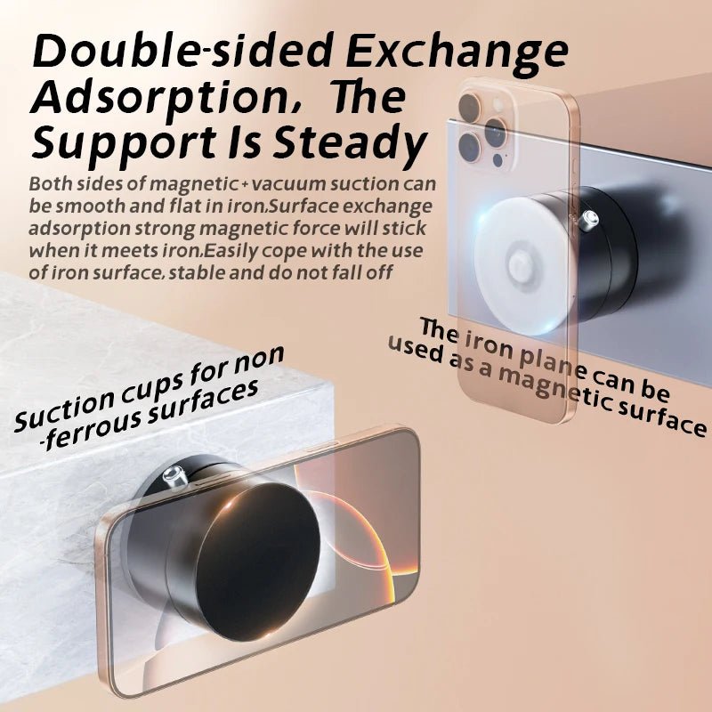 Double - Sided Magnetic Phone Holder Hands - Free Suction Mount - EGBull