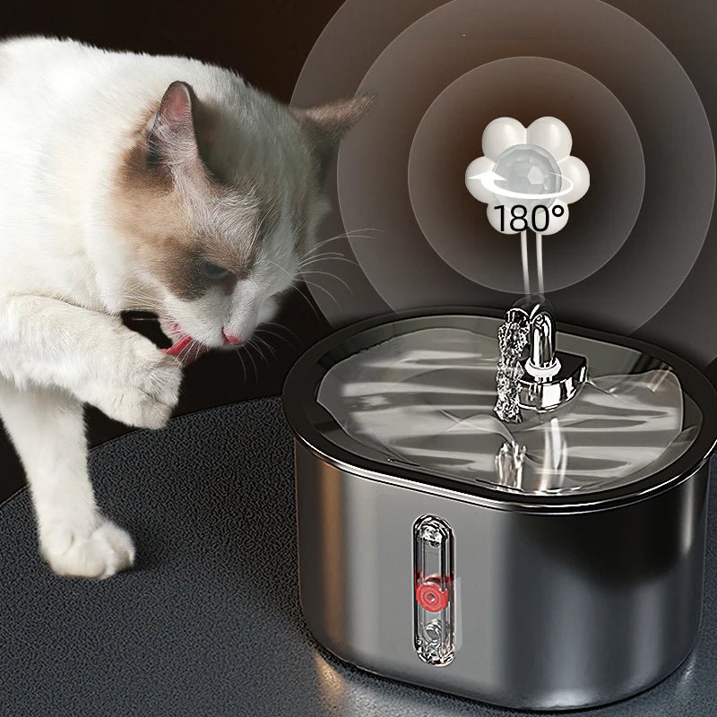 Multi - Filter Pet Water Fountain with Automatic Pump Cleaning - EGBull
