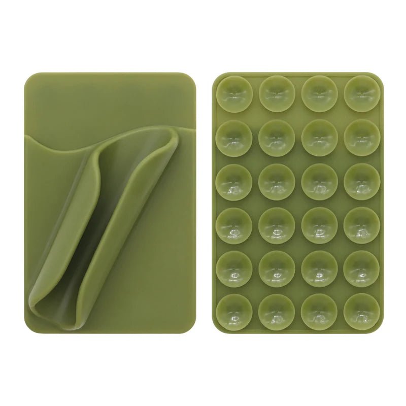 Multifunctional Silicone Suction Cup Phone Holder – Lipstick, Card & Lip Gloss Tray - EGBull