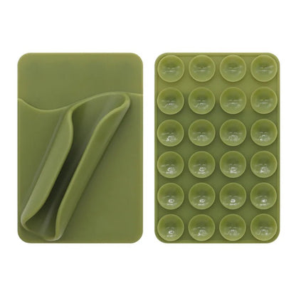 Multifunctional Silicone Suction Cup Phone Holder – Lipstick, Card & Lip Gloss Tray - EGBull