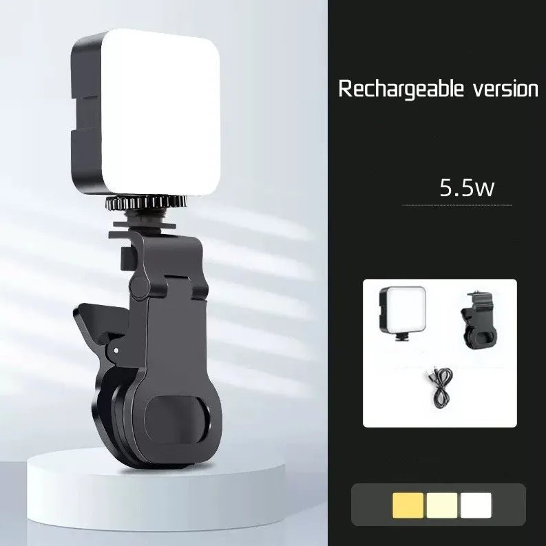 Mini Portable LED Video Light - Full Color RGB Camera Flash for Photography - EGBull