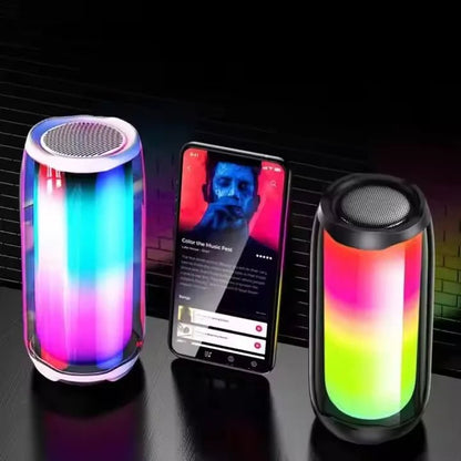Portable 10 W Pulse Bluetooth Speaker with Blue LED Lights - EGBull