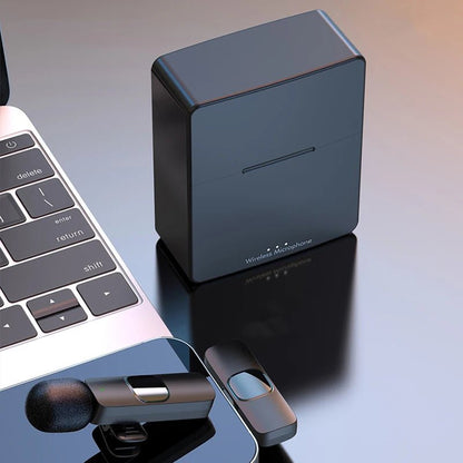 Dual Wireless Lapel Microphones with Charger Box – Professional Lavalier Mic - EGBull