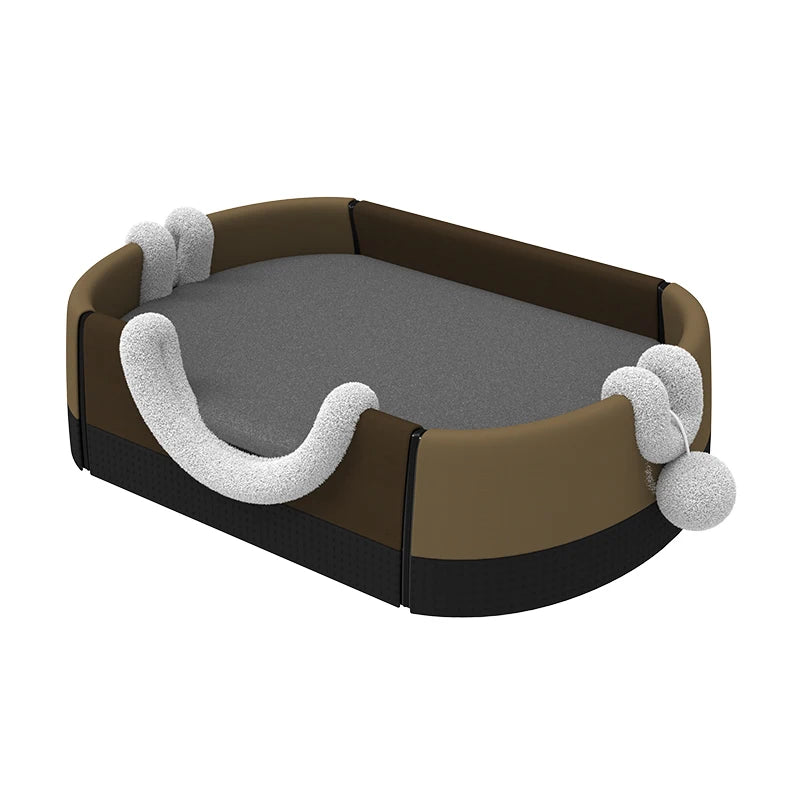 Easy-Clean Pet Bed with Removable Cover