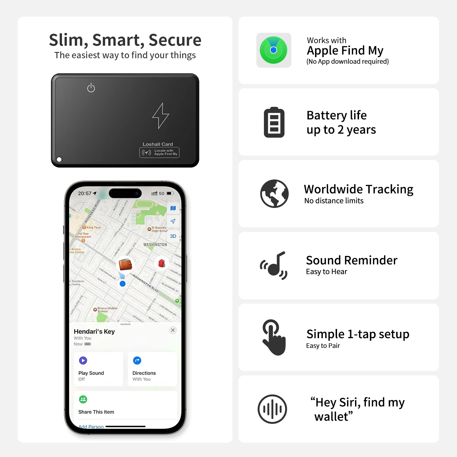 IP68 Waterproof GPS Tracker – Bluetooth Smart Locator for Keys & Wallet - EGBull