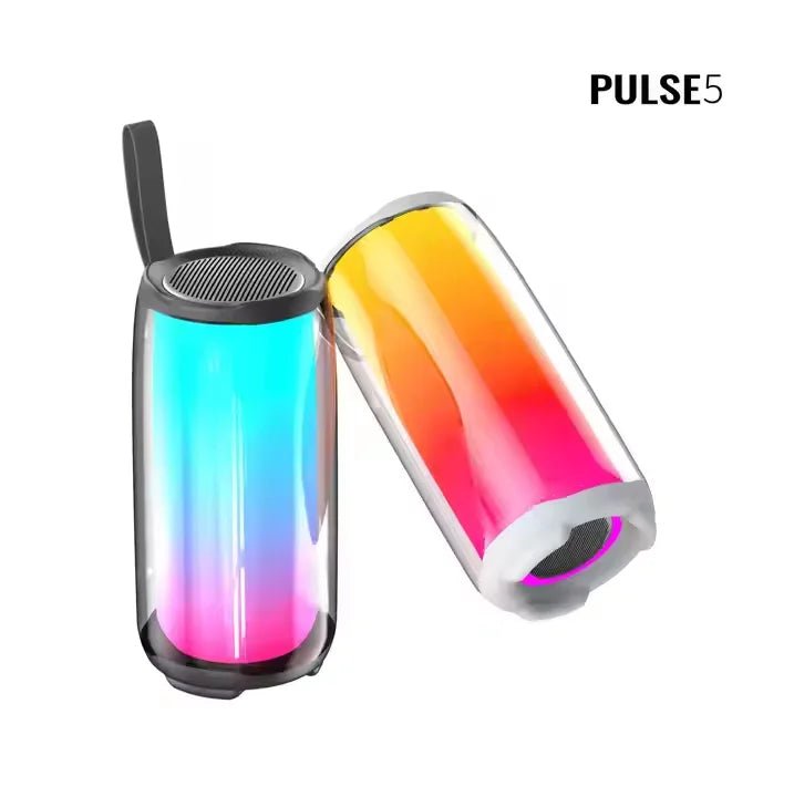 Portable 10 W Pulse Bluetooth Speaker with Blue LED Lights - EGBull