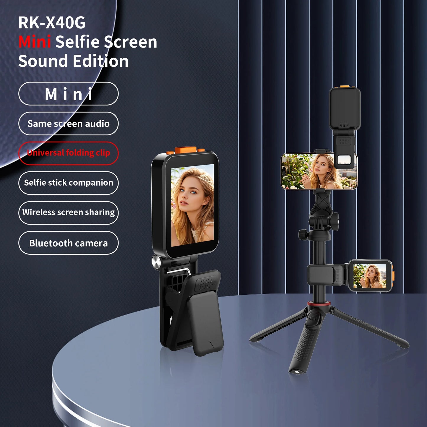 Vlog Screen Mini Monitor Wired for iPhone Rear Camera | Mobile Phone Filming Accessory - EGBull