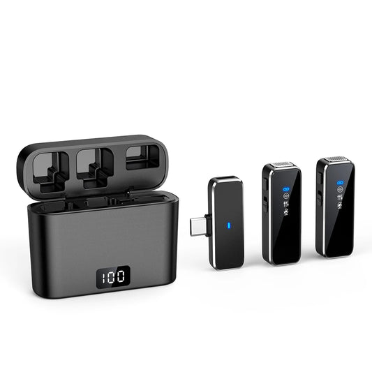 M3 Wireless Lavalier Mic – Lightweight Lapel with Charging Case - EGBull