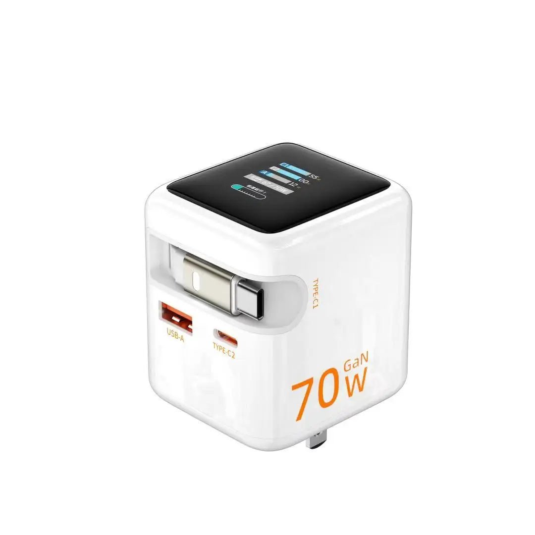 70W Dual - Port USB - C Wall Charger – PD & QC Fast Charging Cube Adapter - EGBull