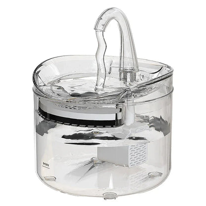 Automatic Pet Water Fountain with Circulation System transparent 2.2 liters