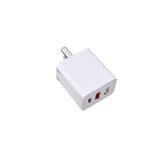 30W GaN Fast Charger - Dual Port Foldable Plug - EGBull