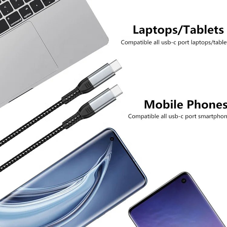 240W USB - C PD Fast Charging Cable – C Type Data Sync & Durable Charger Cord - EGBull