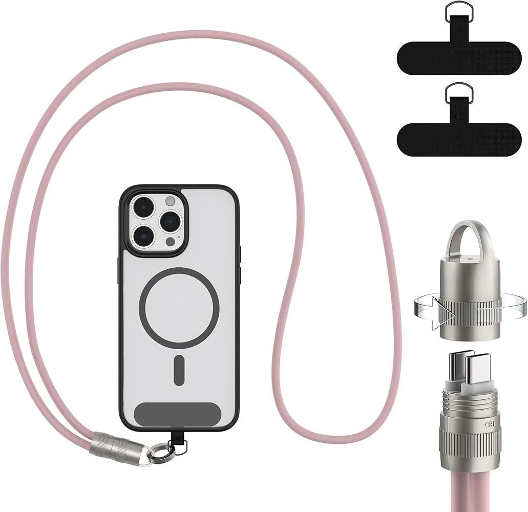 PD 60W Fast - Charging USB - C Cable with Anti - Theft Silicone Lanyard | Data Sync & Security - EGBull