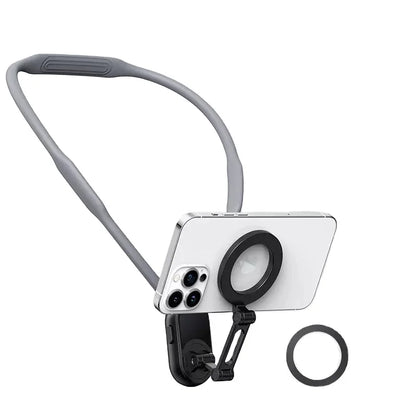 MAX Version Magnetic Phone Neck Holder - Hands - Free POV Vlogging & Recording Bracket for IPhone/Android - EGBull