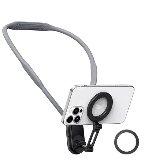 MAX Version Magnetic Phone Neck Holder - Hands - Free POV Vlogging & Recording Bracket for IPhone/Android - EGBull