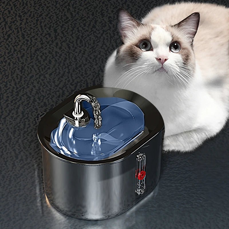 Multi - Filter Pet Water Fountain with Automatic Pump Cleaning - EGBull