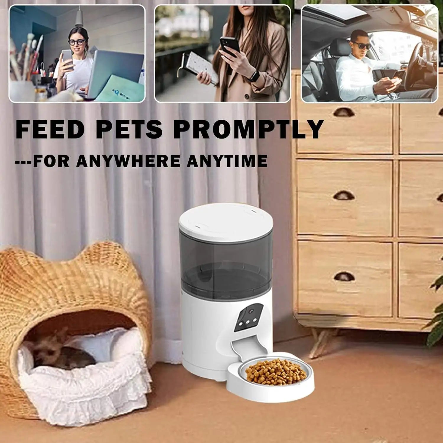 Smart Pet Feeder with Camera & Voice Control - EGBull