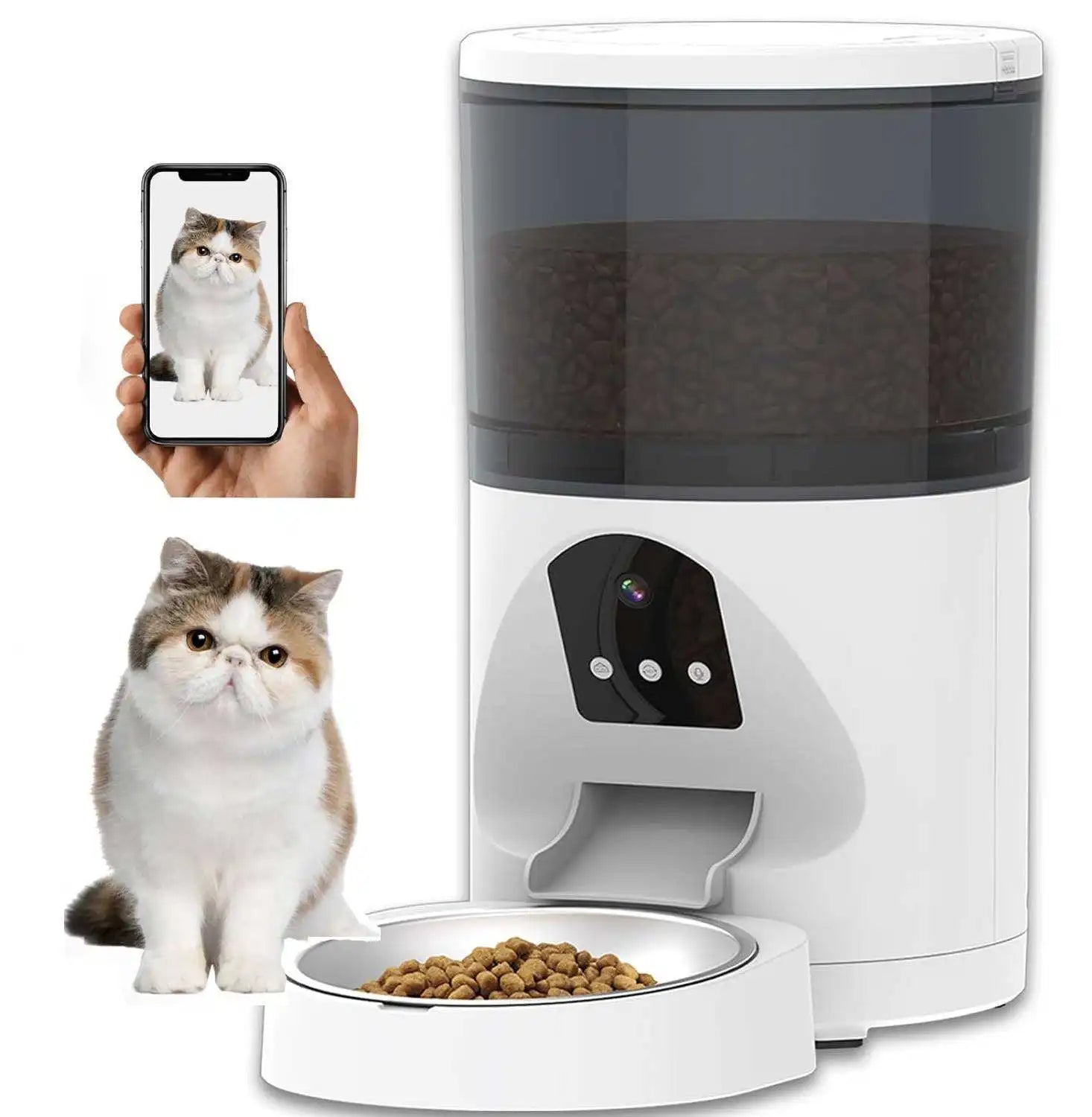 Smart Pet Feeder with Camera & Voice Control - EGBull