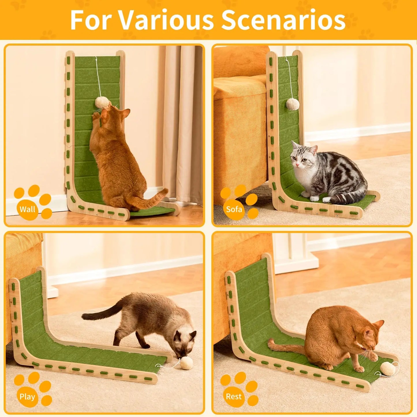 Double-Sided L-Shape Cat Scratcher
