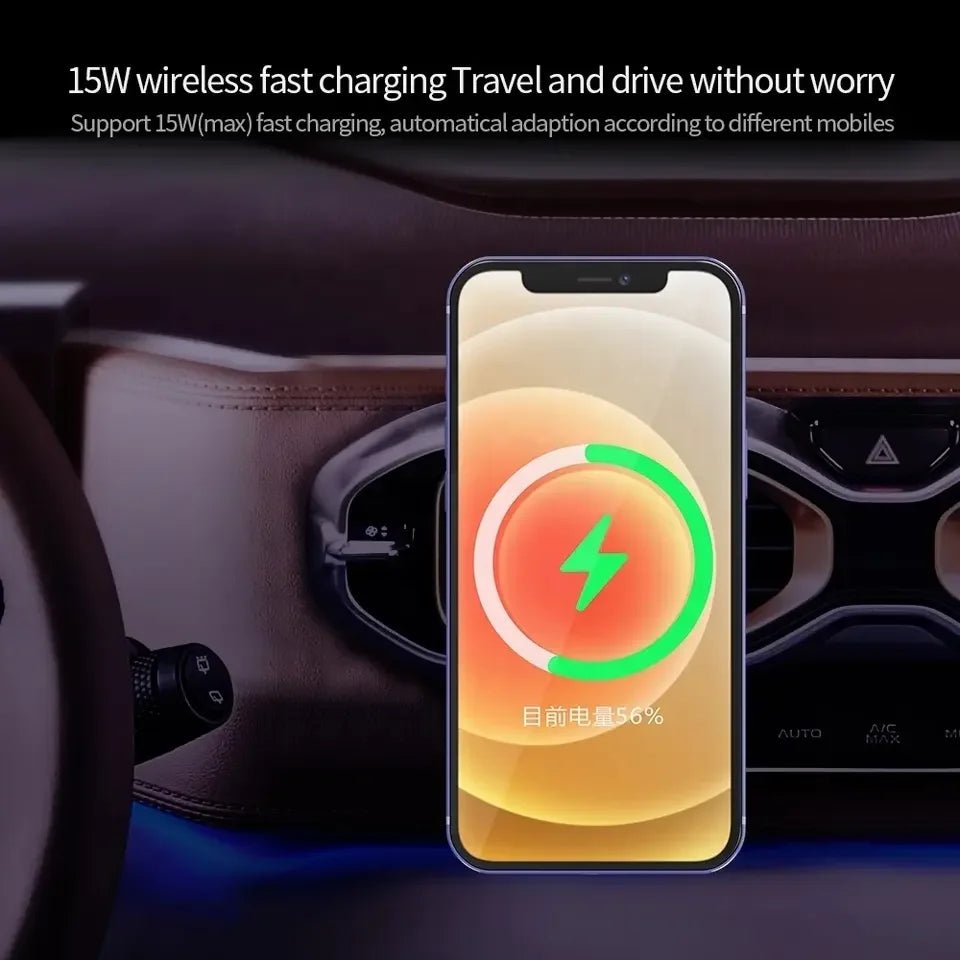 15W Magnetic Wireless Car Charger – Fast Air Vent Phone Holder - EGBull