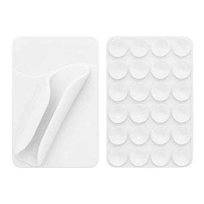 Multifunctional Silicone Suction Cup Phone Holder – Lipstick, Card & Lip Gloss Tray - EGBull