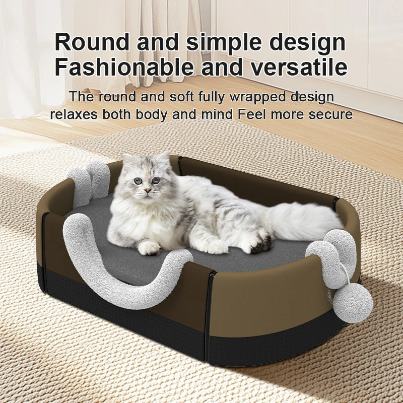 Easy-Clean Pet Bed with Removable Cover