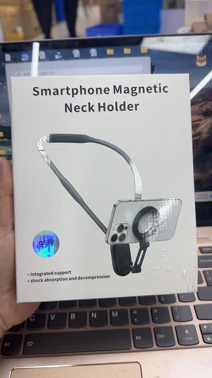 MAX Version Magnetic Phone Neck Holder - Hands - Free POV Vlogging & Recording Bracket for IPhone/Android - EGBull